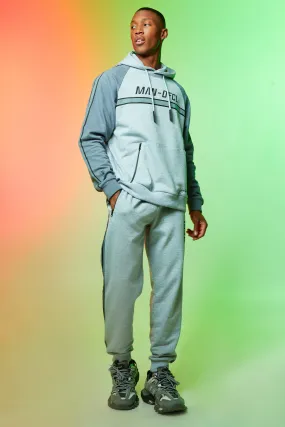 Man Ofcl Reflective Raglan Hooded Tracksuit