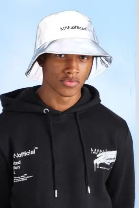 MAN Official Reflective Bucket Hat | boohooMAN UK