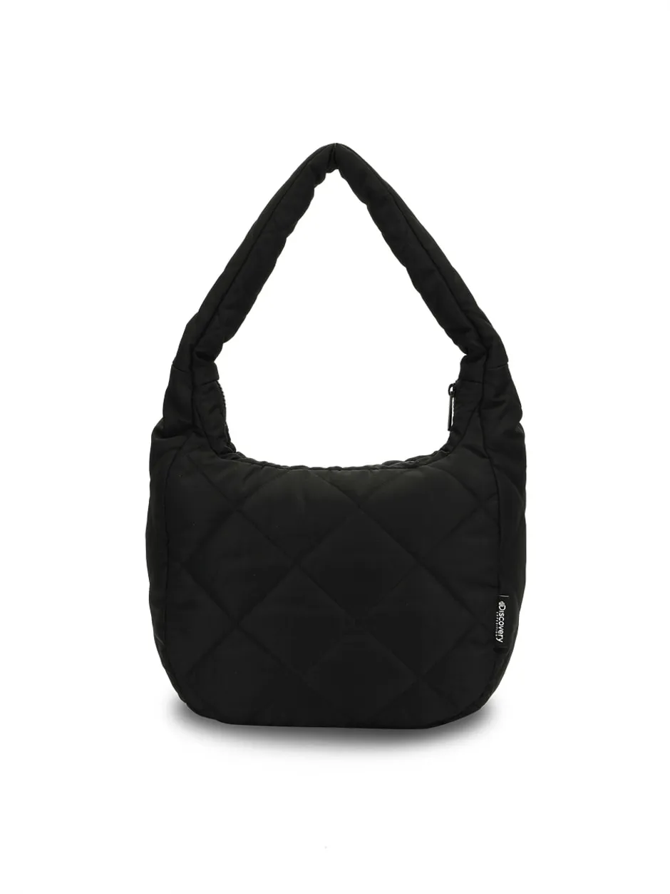 Melrose Quilting Shoulder Bag M Black