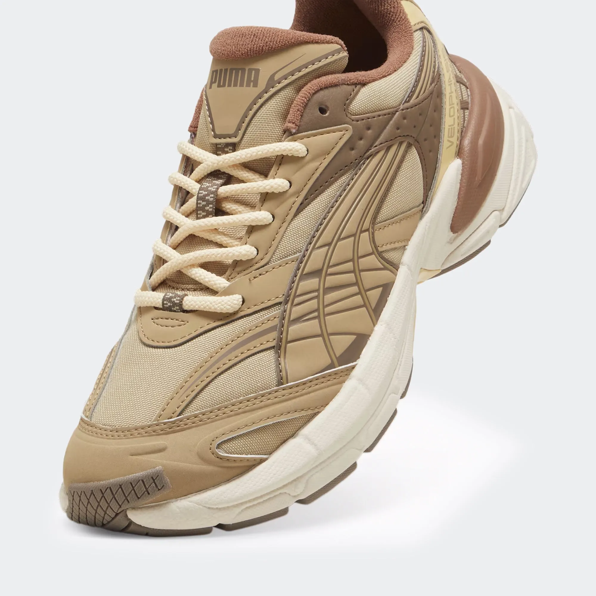 Men's PUMA Velophasis Earth Shoes Beige