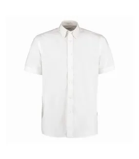 Mens workforce short sleeve shirt / mens workwear shirt white Kustom Kit