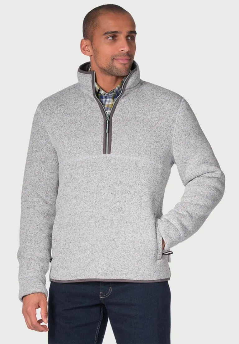 Morris Winter White Half Zip Fleece