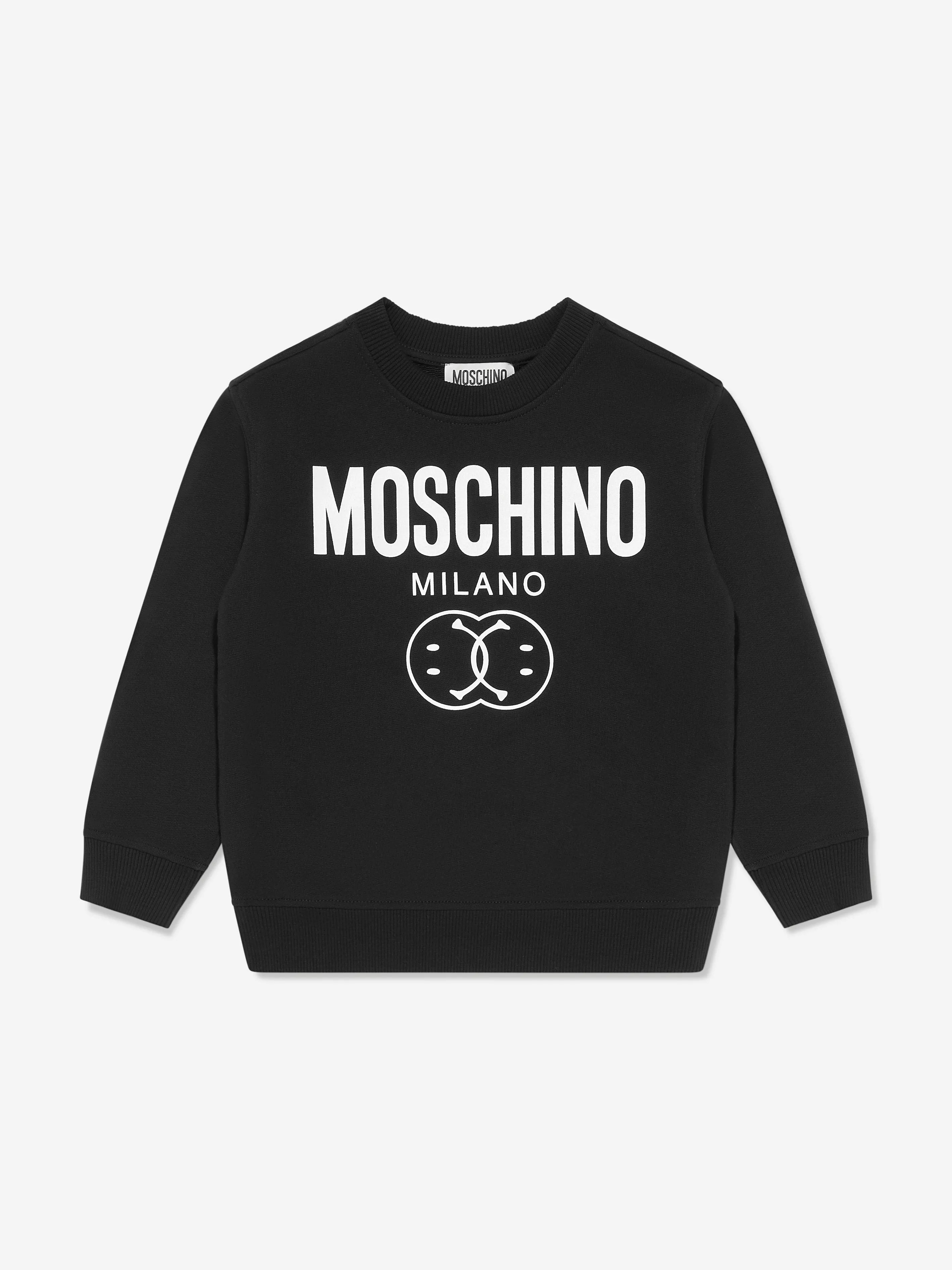 Moschino Boys Milano Logo Tracksuit in Black