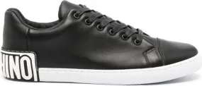 Moschino Maxilogo leather sneakers Black