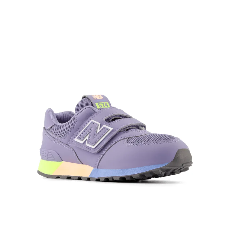 New Balance Infant Youth Girls 574 Hook And Loop Shoe - PV574MSD