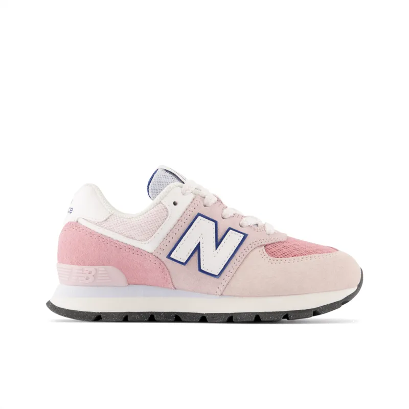 New Balance Youth Girls 574 Running Shoe - PC574DH2 (Wide)