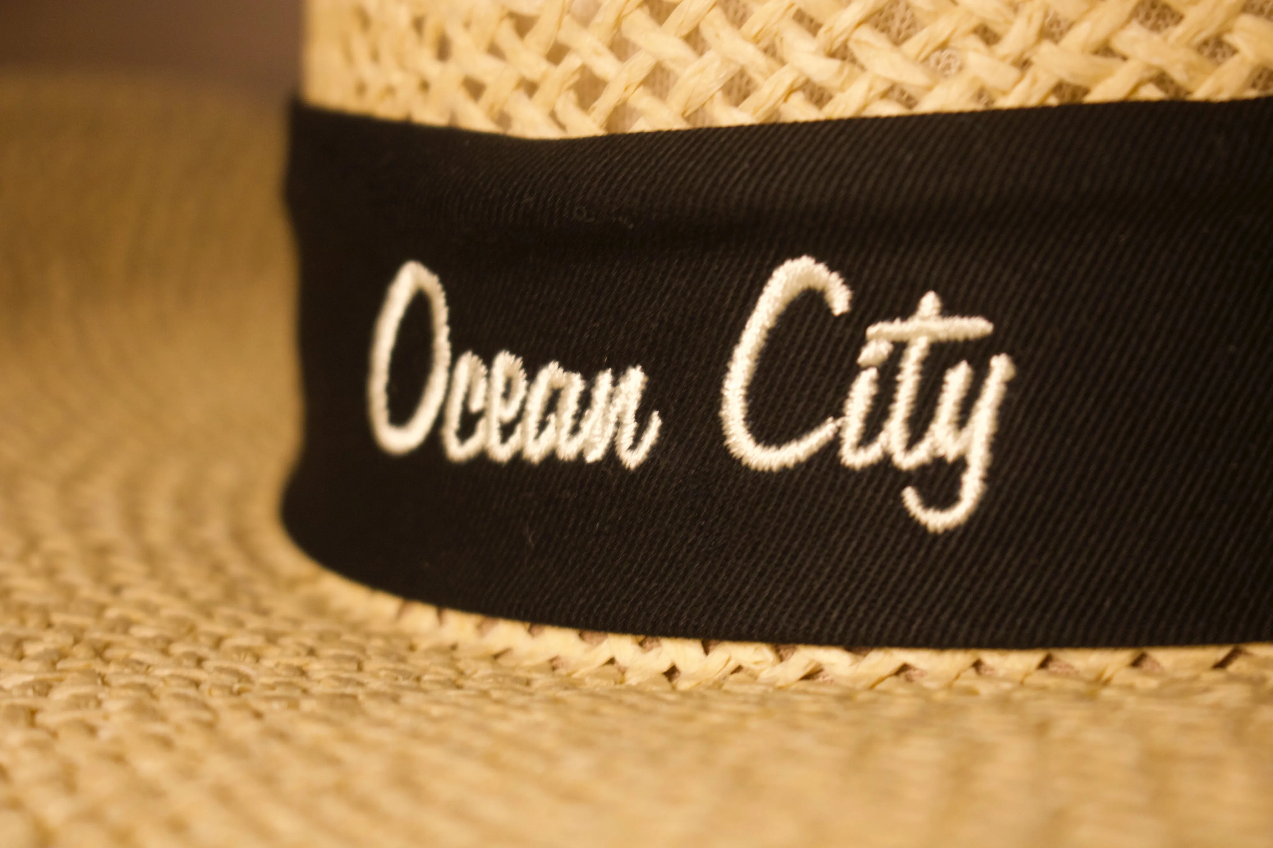 Ocean City Hat | Ocean City Natural Straw Hat