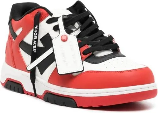 Off-White Out Of Office colour-block sneakers Red