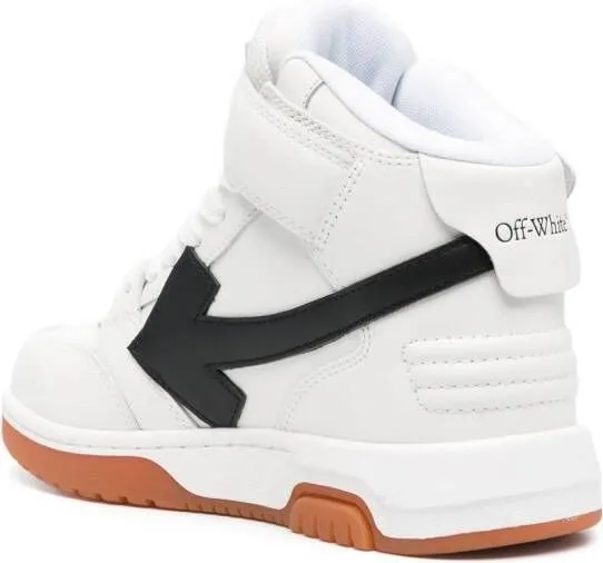 Off-White Out of Office logo-patch leather sneakers