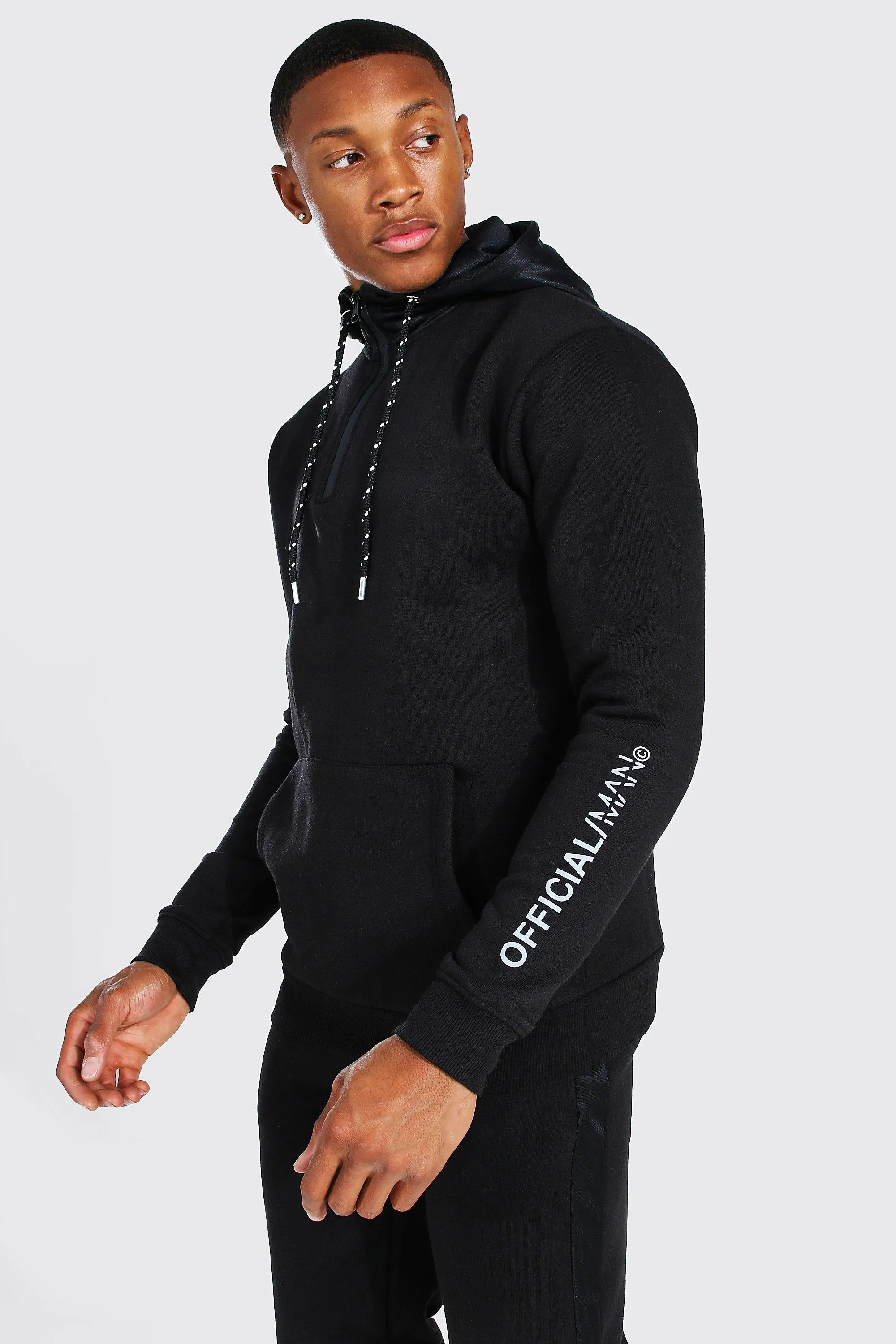 Official Reflective Print Nylon Hooded Tracksuit