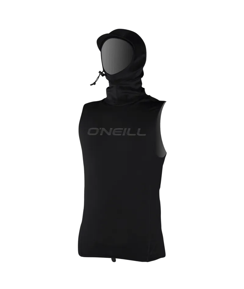 O'Neill Thermo-X Vest W/Neo Hooded Top-Black