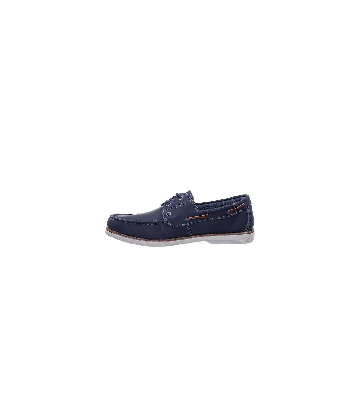 Pegada Mens Leathear Boat Shoes -Blue 141902-04