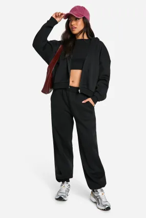 Petite 3 Piece Cuffed Sweatpant Tracksuit