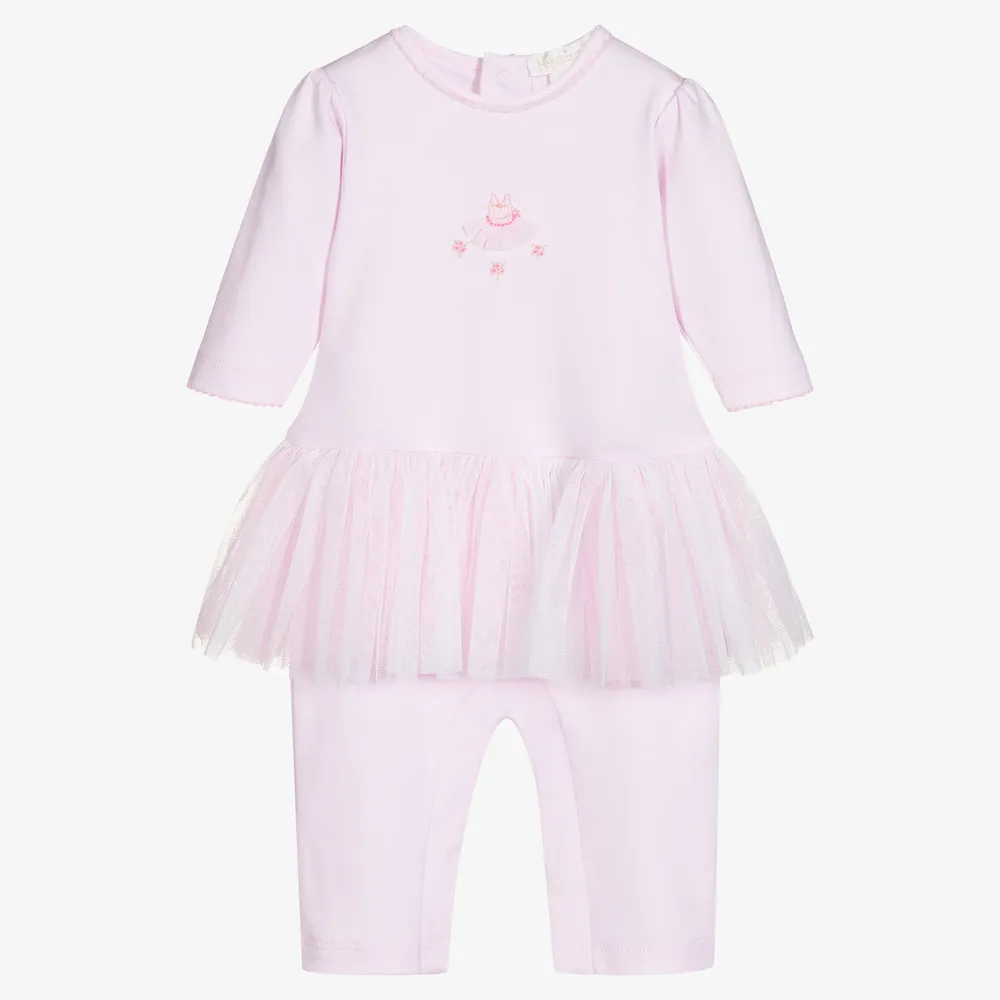 Pink Buds Pima Cotton Romper