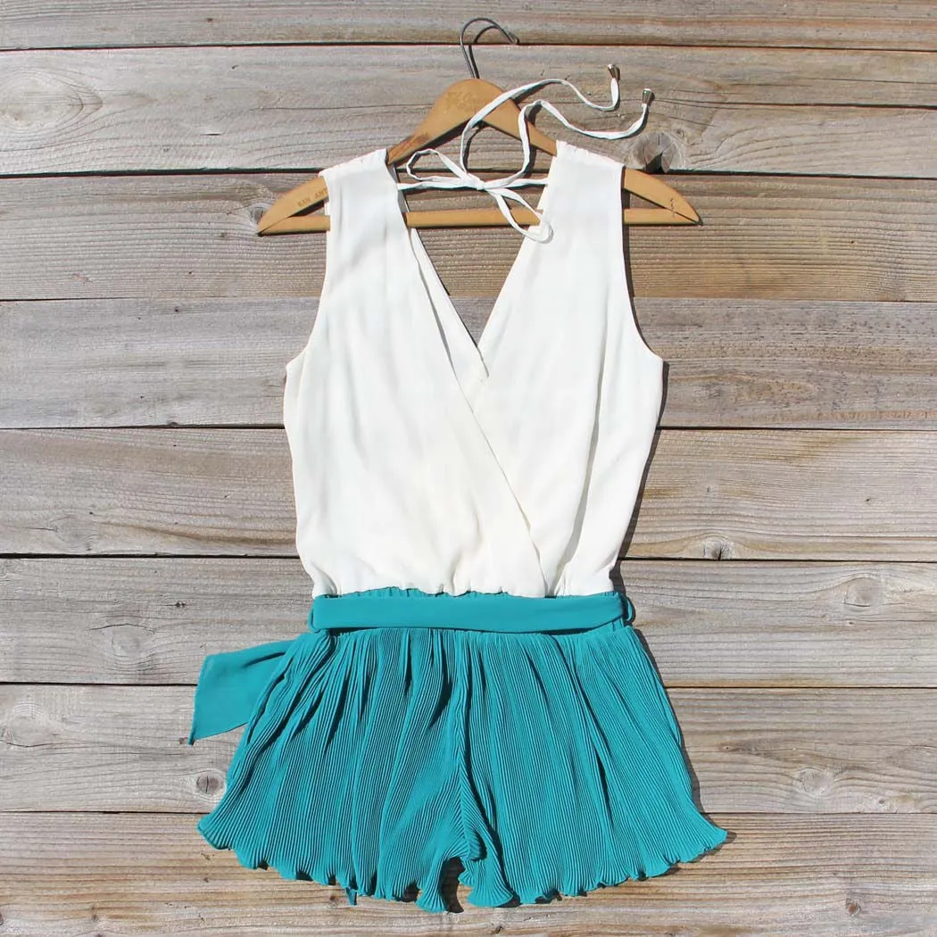 Pintucks & Chiffon Romper