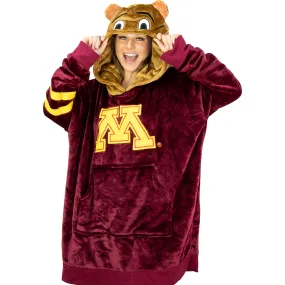 Plushible Minnesota Golden Gophers Maroon Snugible 2-in-1 Blanket Hoodie and Plushie