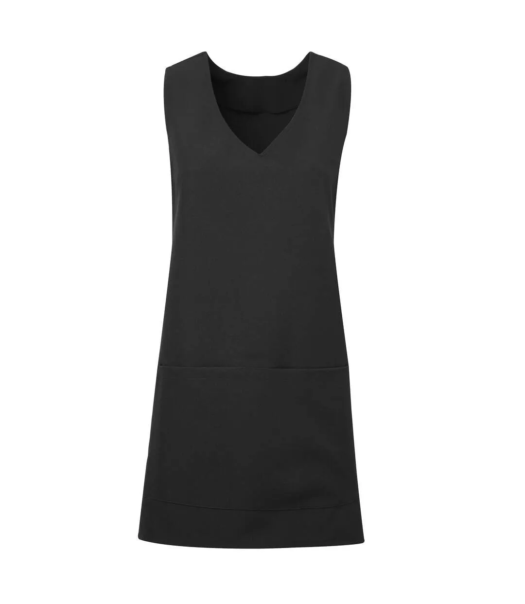 Premier Womens/Ladies Wrap Around Sleeveless Tunic Apron (Black) - UTPC2657