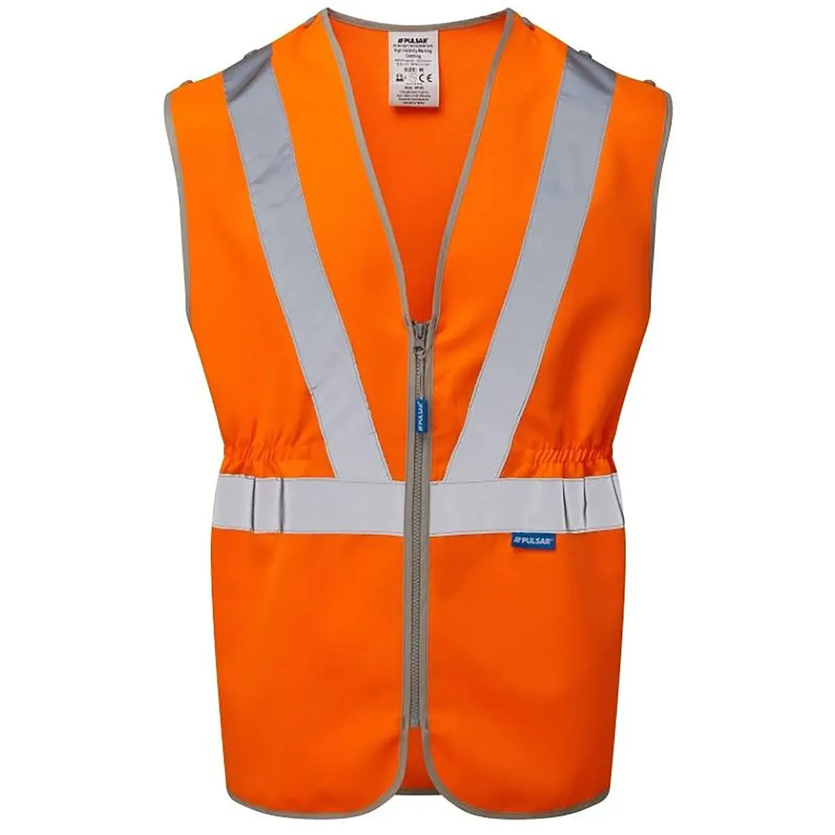 PULSAR PR145 Orange Pull-Apart Hi-Vis Vest XL