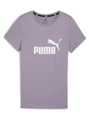 Puma Girls Essentials Logo Tee - Purple