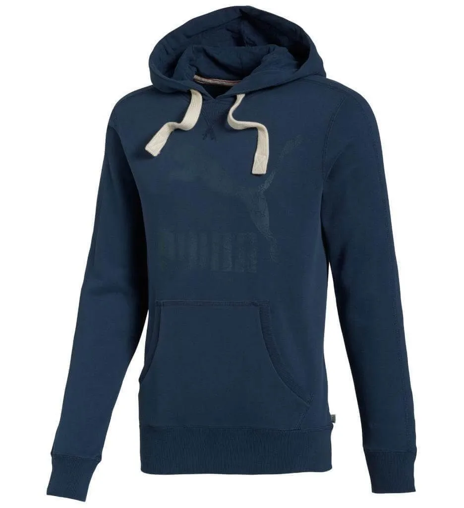 PUMA Heritage Logo Hoodie Sweatshirt Blue