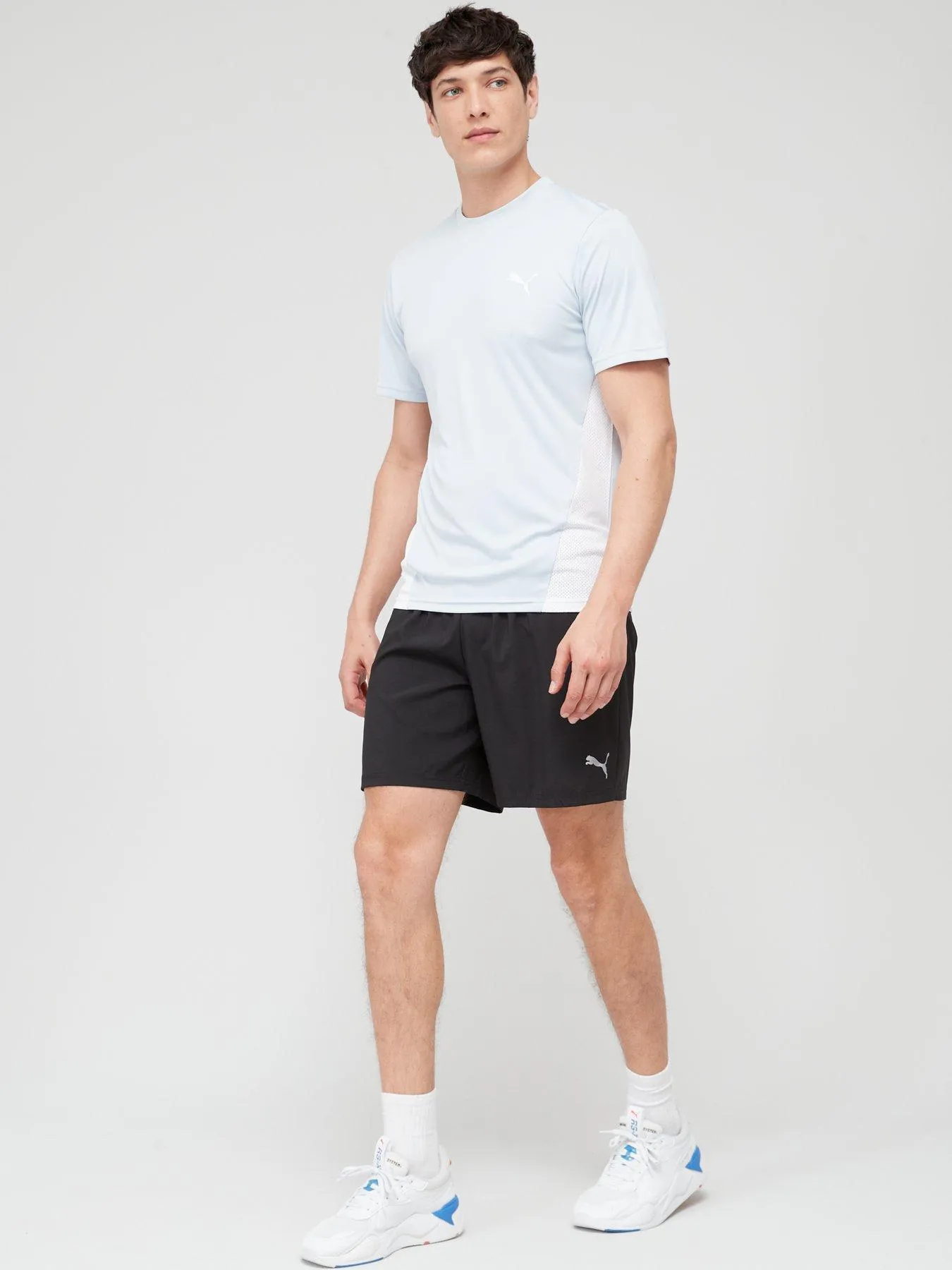 Puma Mens Run Favourite 2in1 Shorts - Black