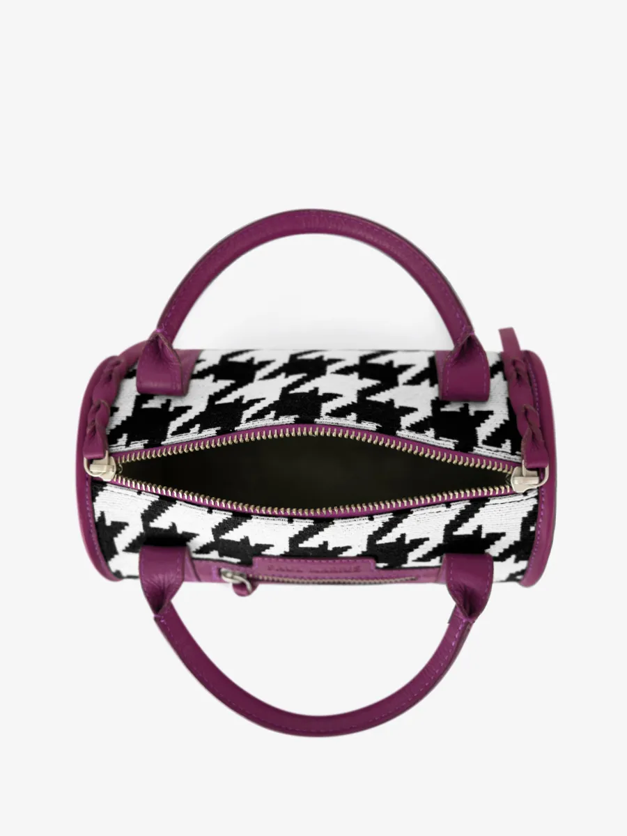 Purple Leather Cross-body Bag for Women - Charlie Allure Zinzolin | PAUL MARIUS