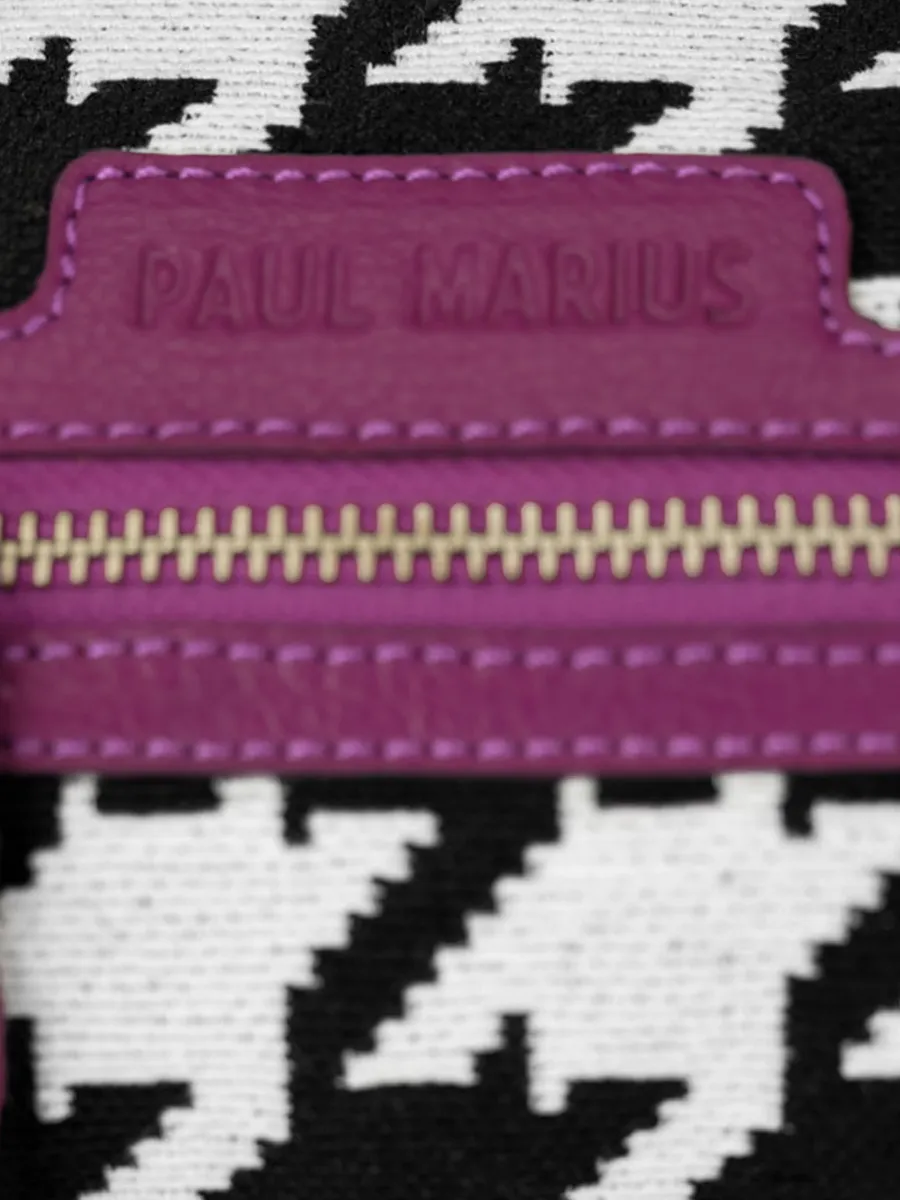 Purple Leather Cross-body Bag for Women - Charlie Allure Zinzolin | PAUL MARIUS