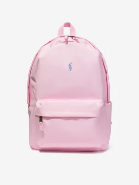 Ralph Lauren Girls Logo Backpack in Pink