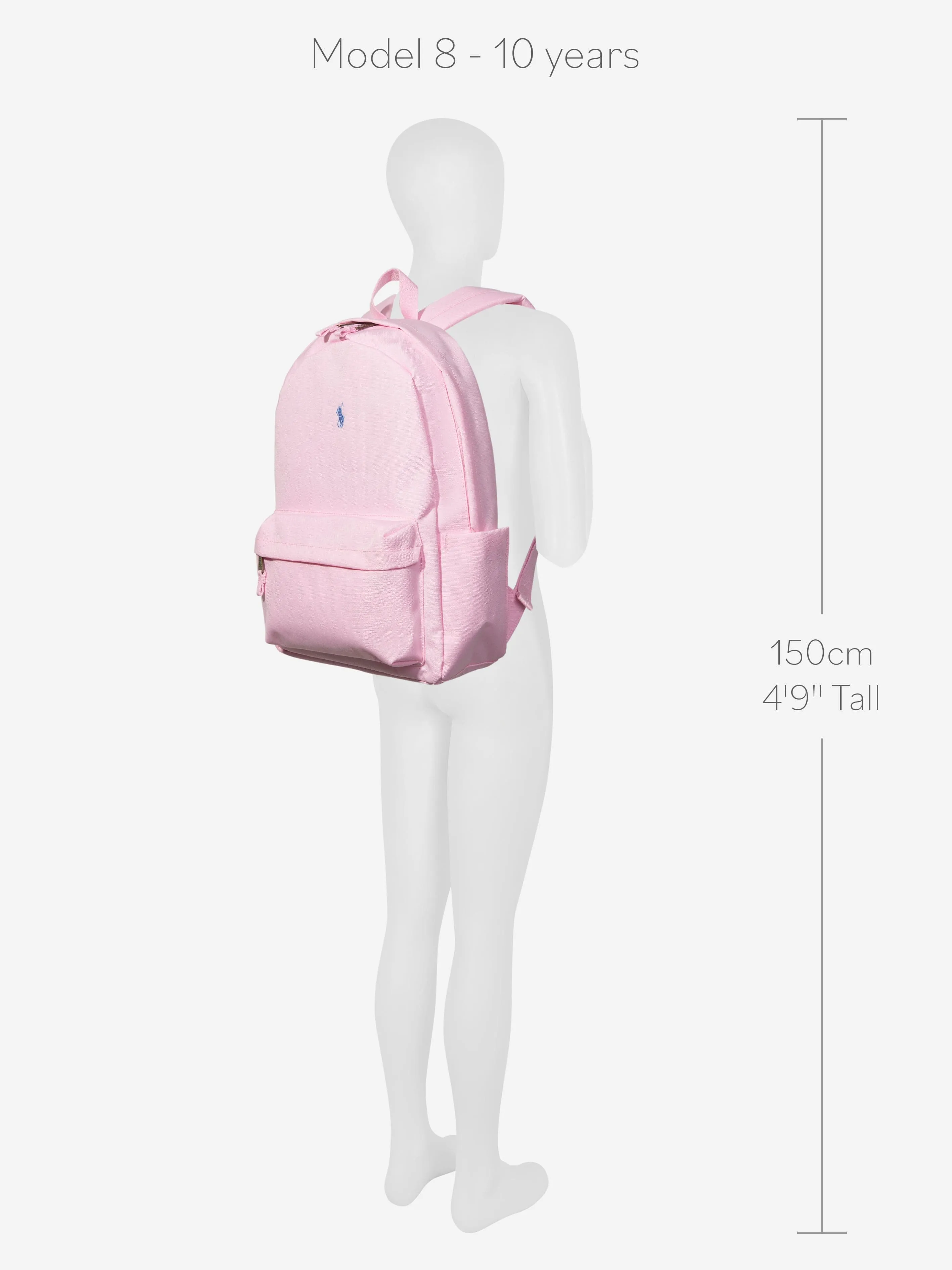 Ralph Lauren Girls Logo Backpack in Pink