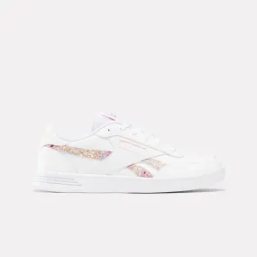 REEBOK WOMENS COURT ADVANCE - WHITE/PEACH GLOW