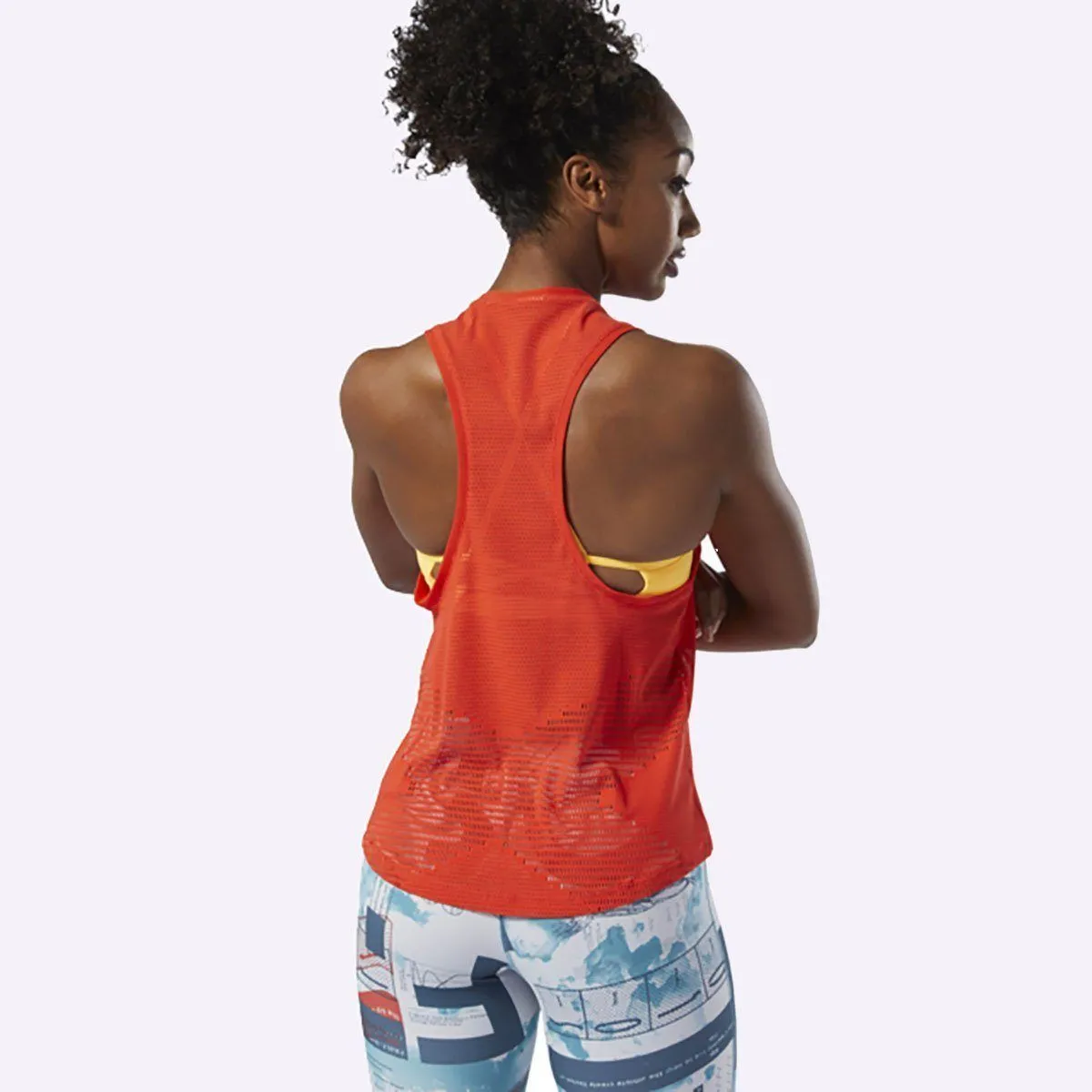 Reebok - Women's CrossFit Jacquard Tank Top - Canton Red