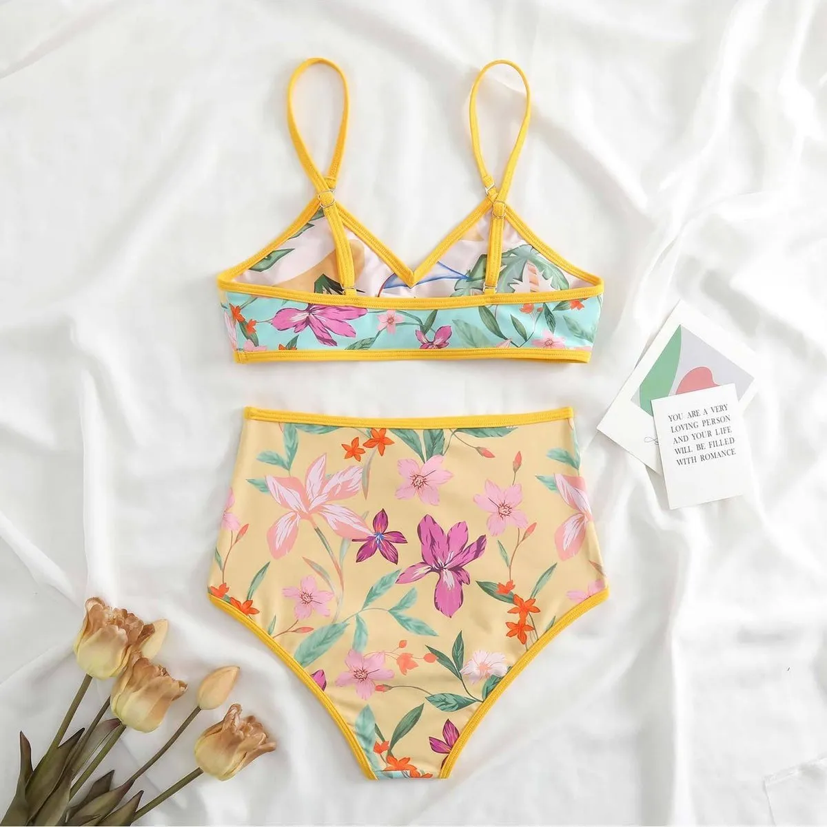 Reversible High Waisted Two Piece Bikini