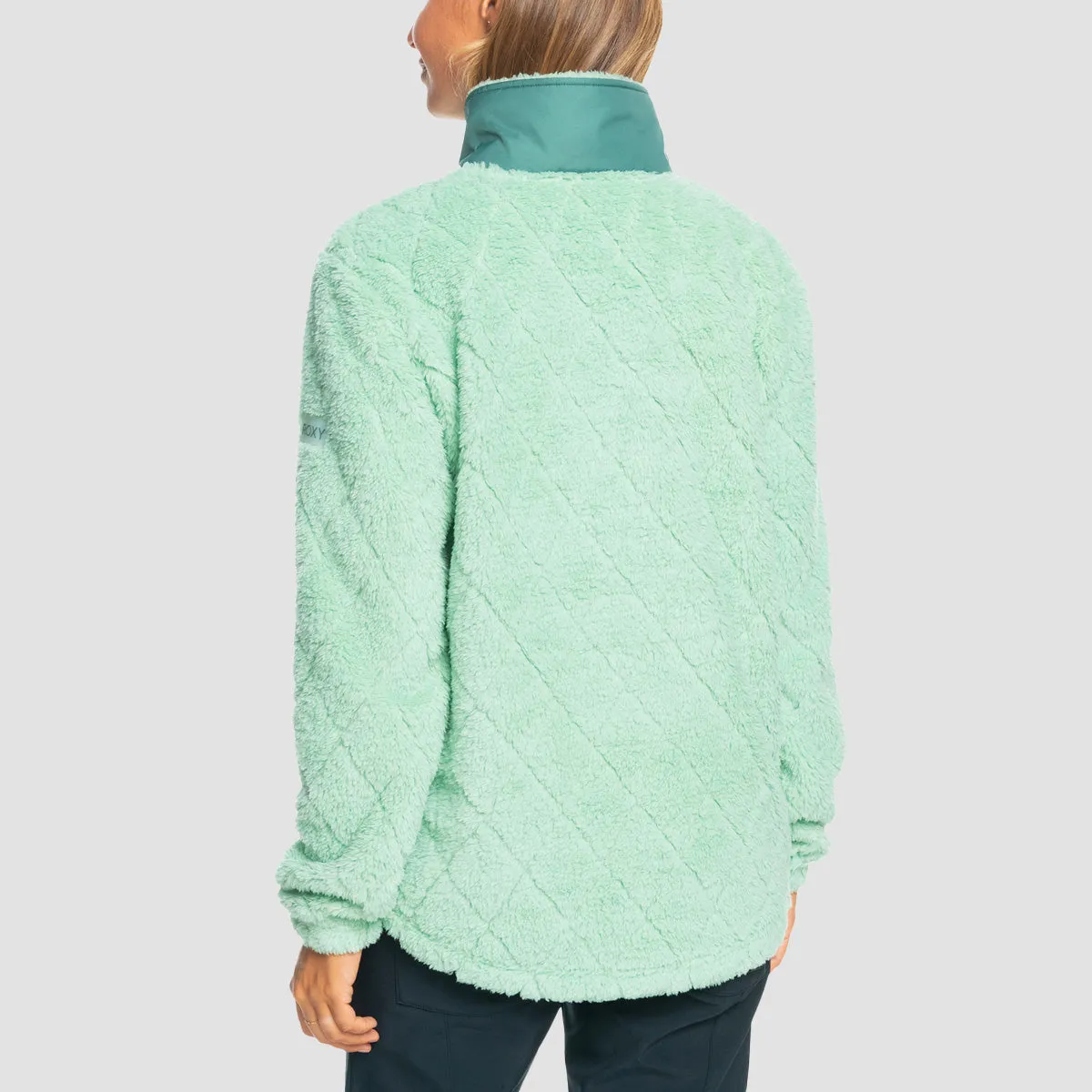 Roxy Alabama Technical Fleece Cameo Green - Womens