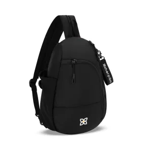 Sherpani Wayfarer Convertible Sling Backpack in Raven Black