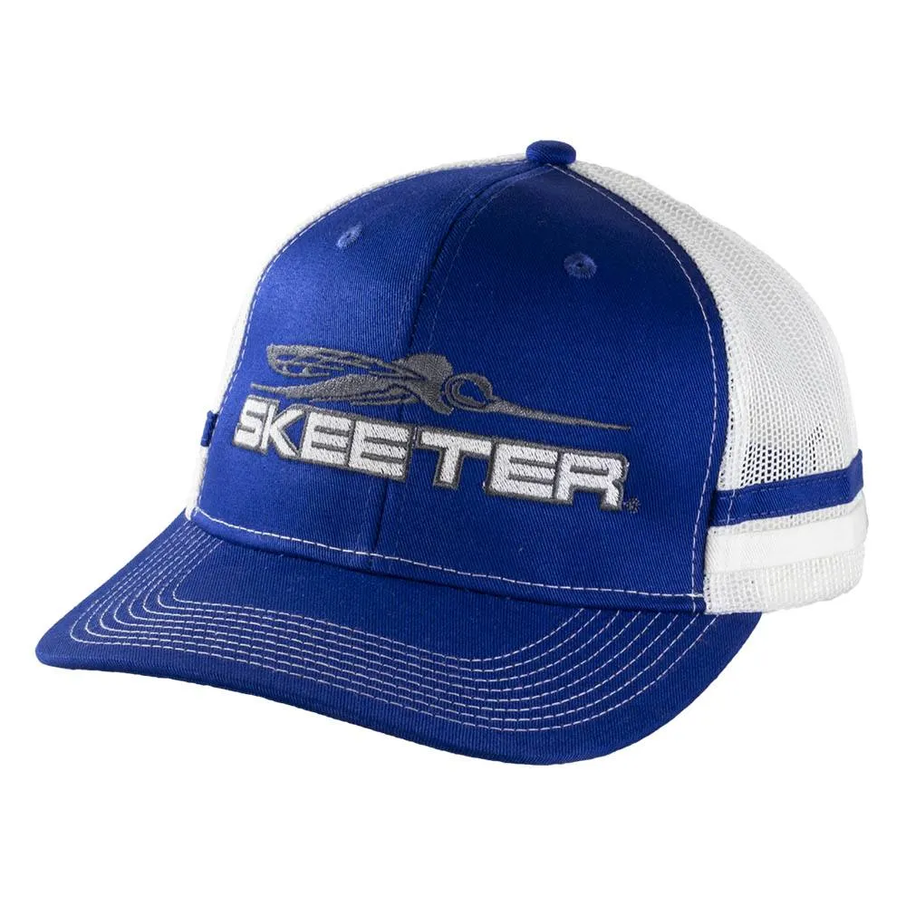 Skeeter Two Stripe Snapback Hat Royal Blue