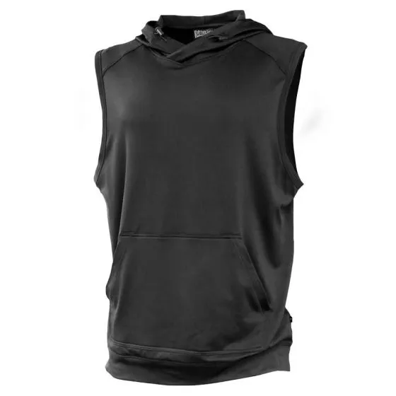 SLEEVELESS CROSSOVER HOODIE