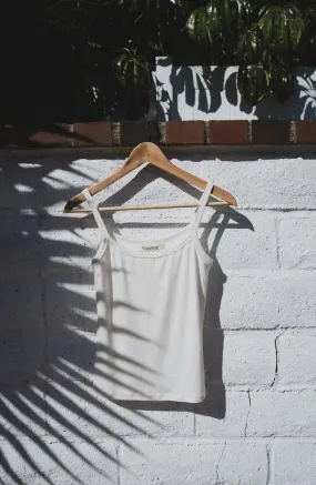 Soleil Upcycled Rib Tank - Salt