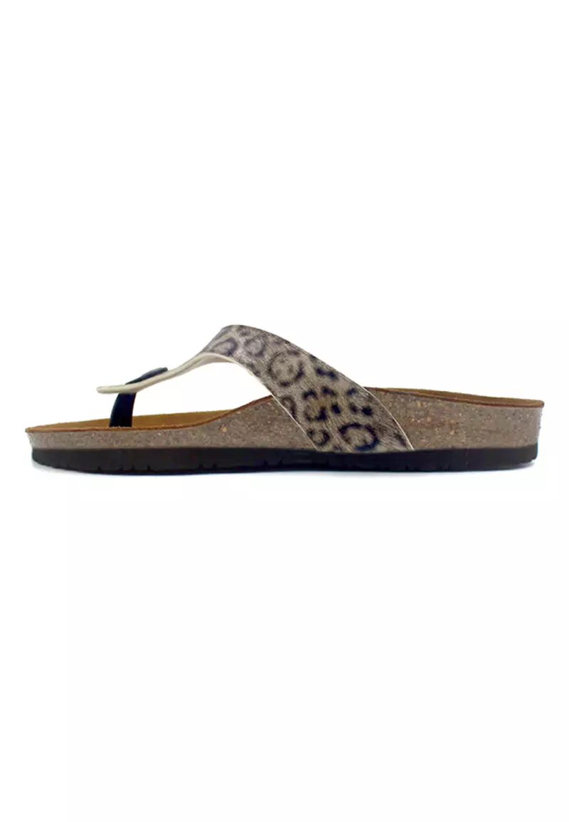 SoleSimple Prague - Leopard Bronze Sandals & Flip Flops