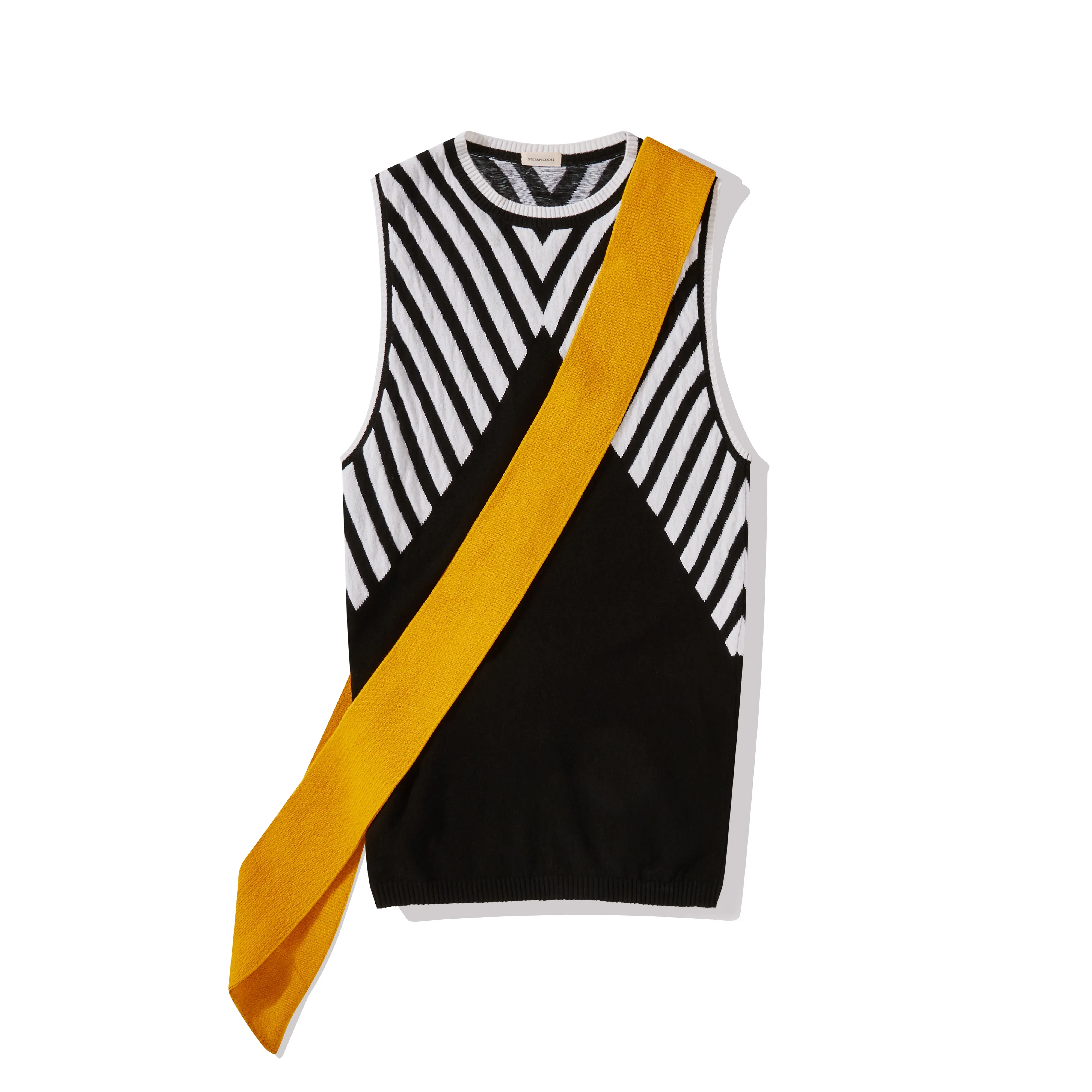 Stefan Cooke Sash Vest  Black/Yellow