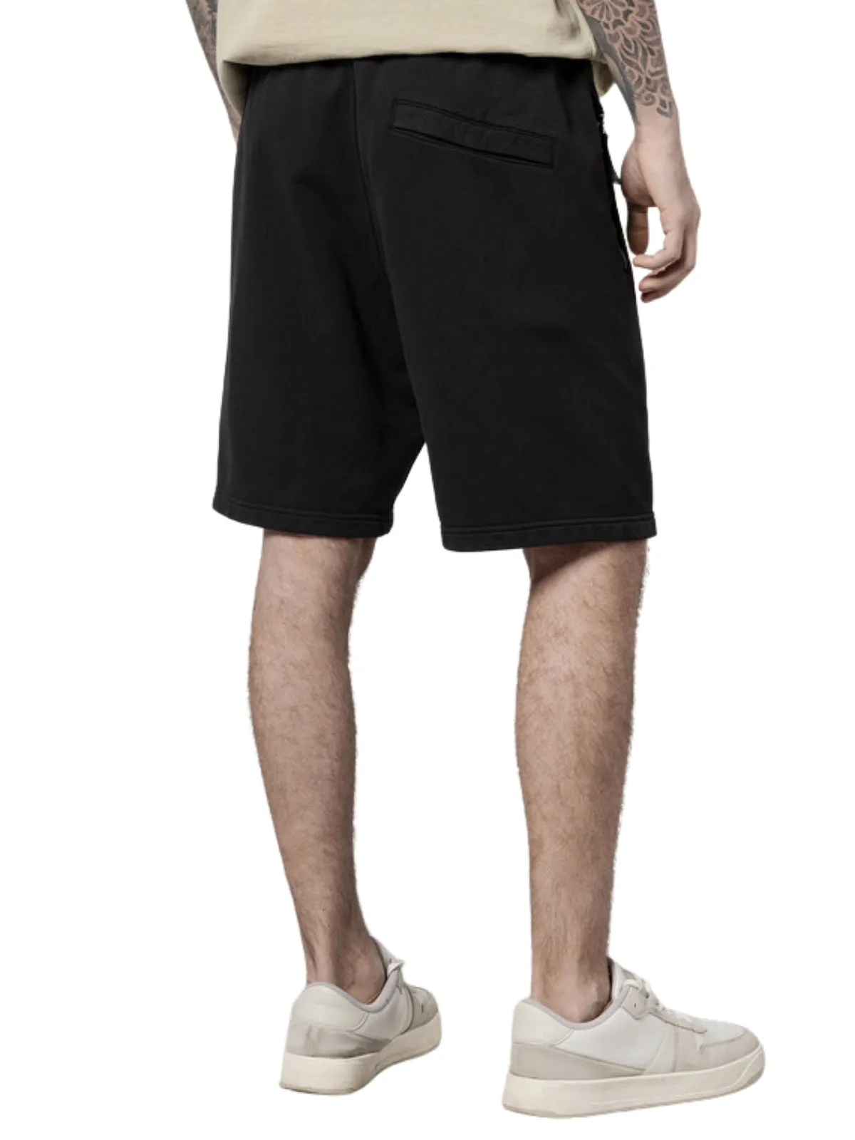 Stone Island Shorts Fleece Logo Black