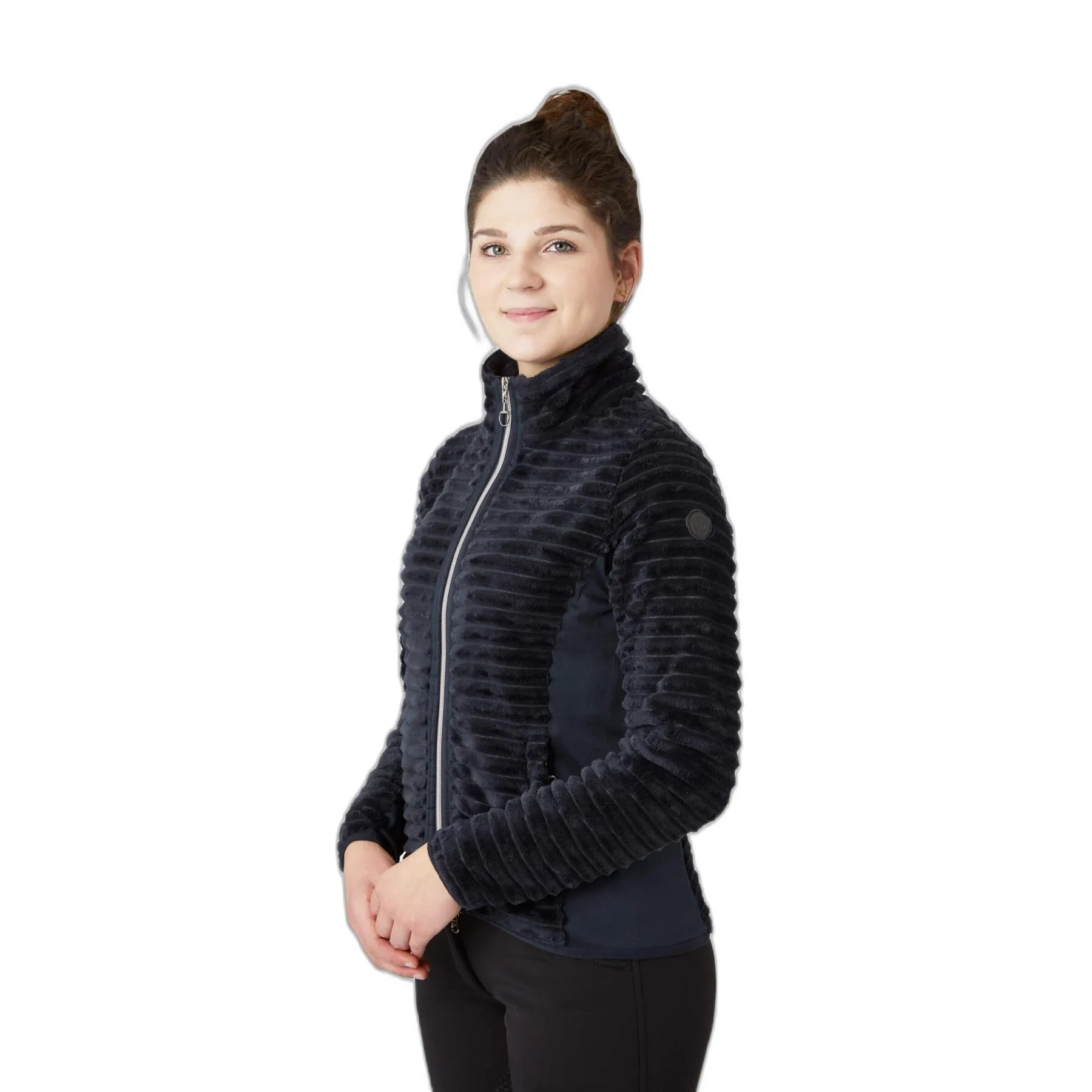 Striped fleece for women Horze Della