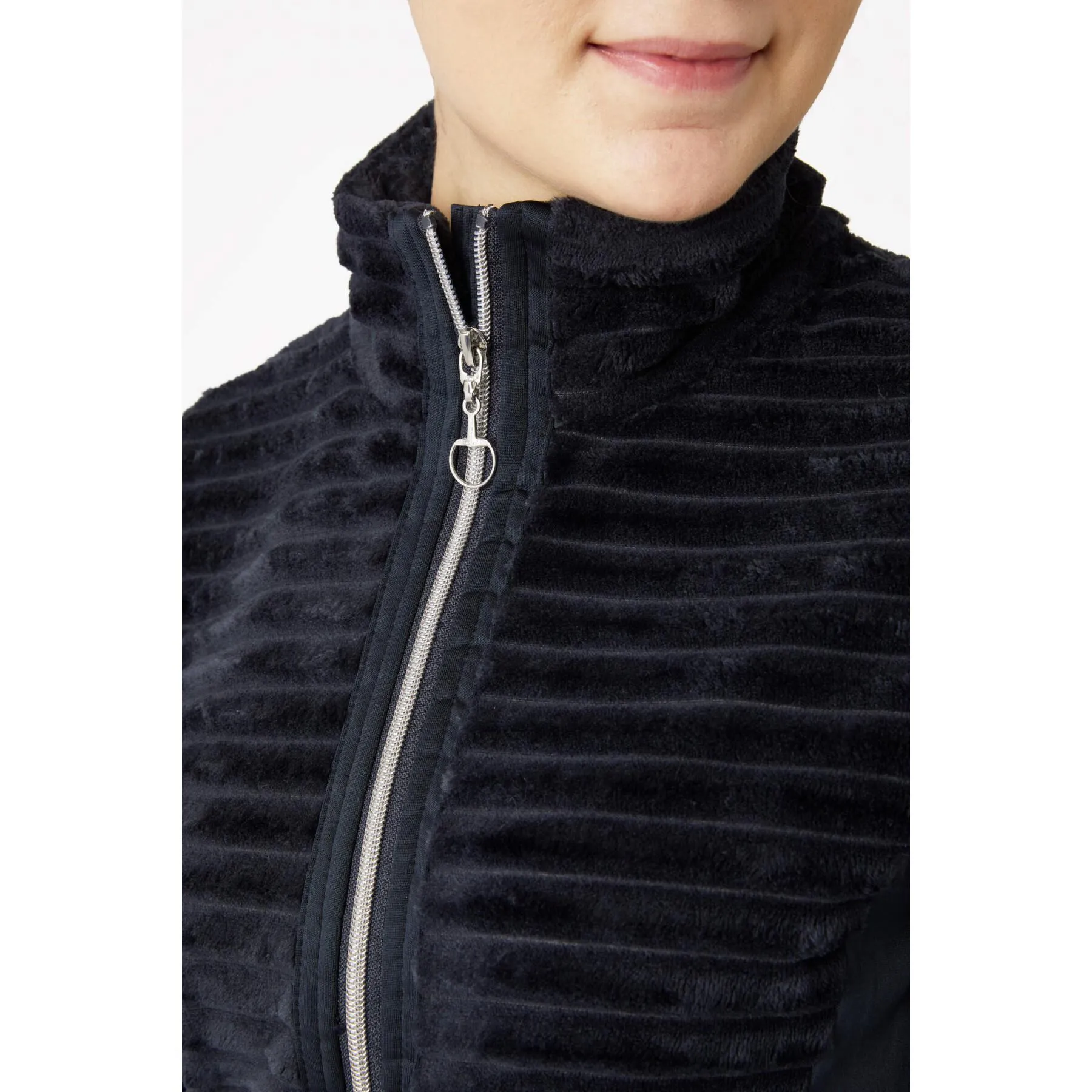 Striped fleece for women Horze Della