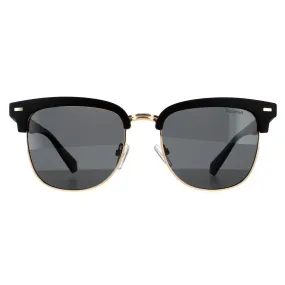 Sunglasses | Square Matte Black Grey Polarized Sunglasses | Polaroid