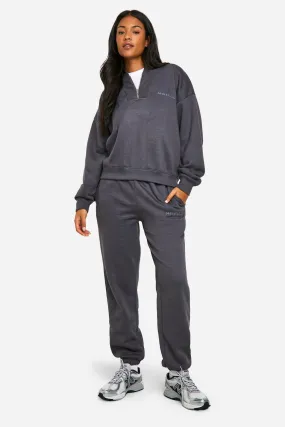 Tall Half Zip Seam Detail Tracksuit