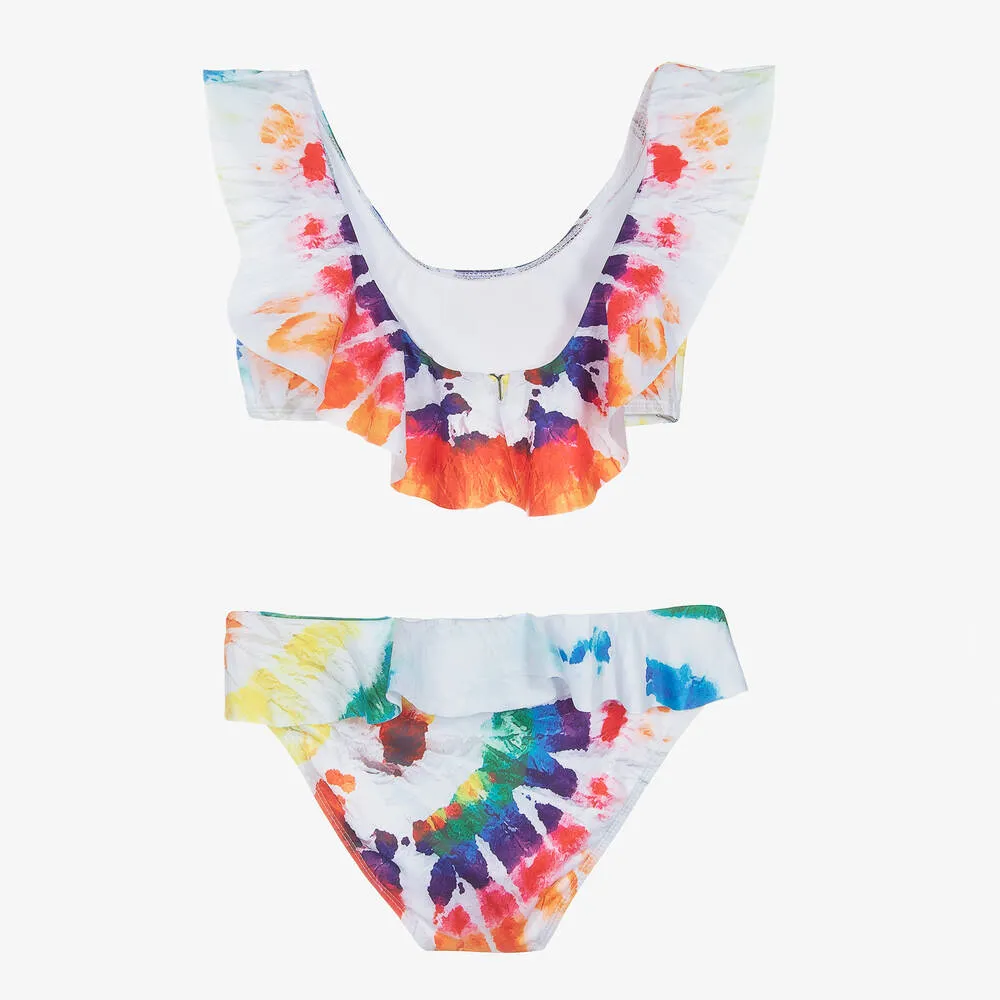 Teen Girls Tie-Dye Ruffle Bikini