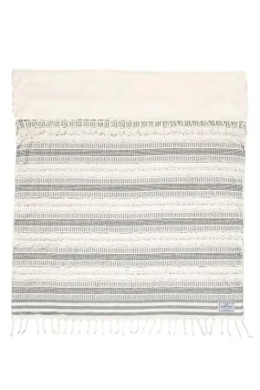 The Ophelia Fleece Throw - Black Stripe