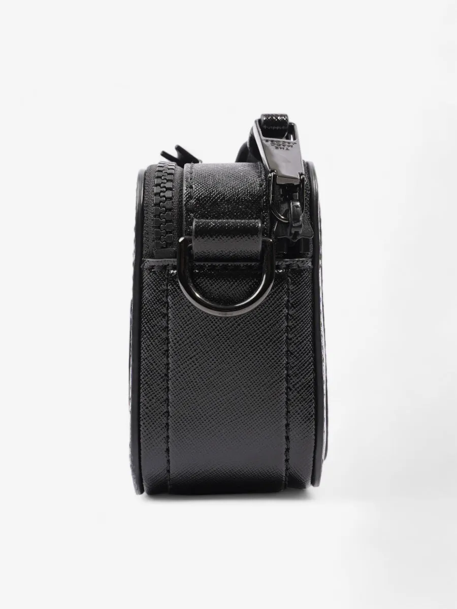 The Snapshot Bag Black Leather