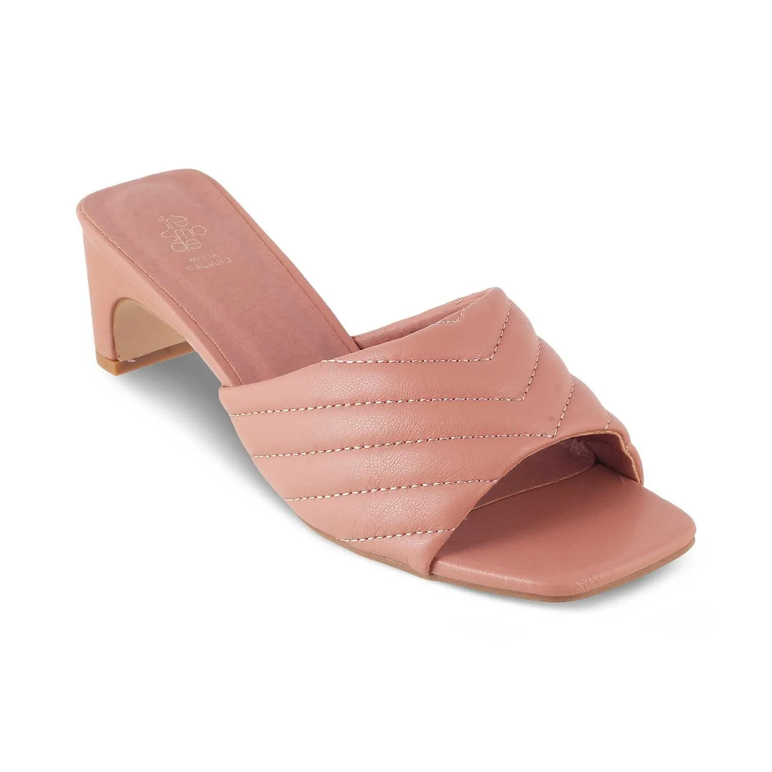 The Toyoyo Pink Women's Dress Heel Sandals Tresmode