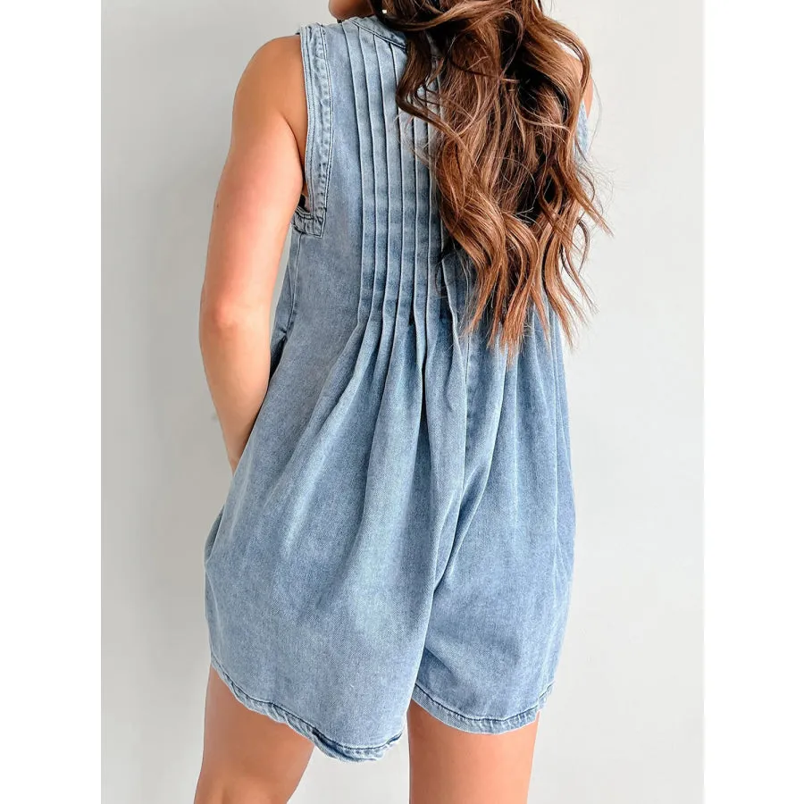 Tied Romper with Pockets