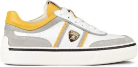 Tod's Automobili Lamborghini logo-debossed low-top sneakers White